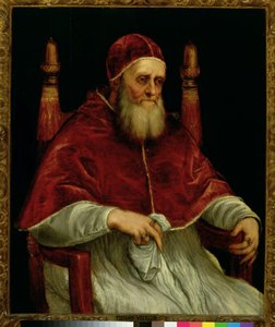 Pope Julius II after a painting by Raphael